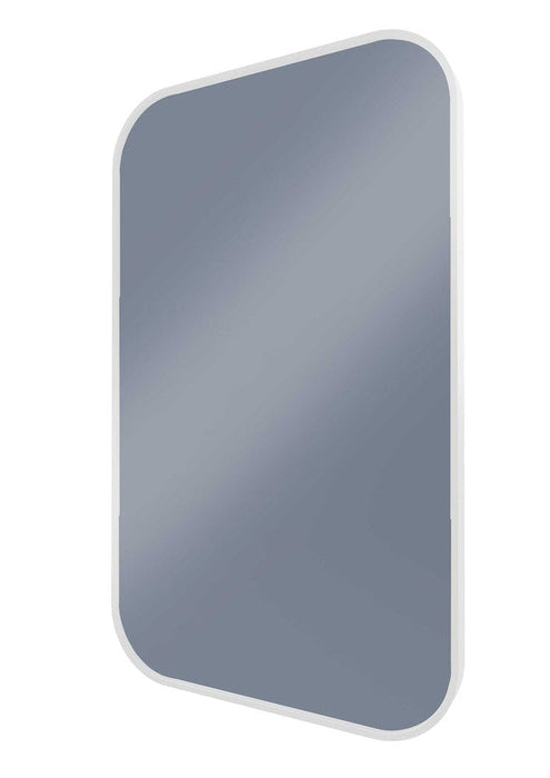 Milo White Curved Rectangle Wall Mirror