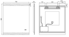 Miro Frontlit LED Bathroom Mirror With Bluetooth Option and Magnifier Option