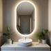 Neo Frameless Pill LED Frontlit Bathroom Mirror