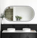 Nory Black Framed LED Frontlit Wall Mirror 75cm x 150cm