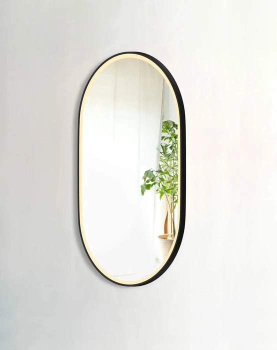 Nory Black Framed LED Wall Mirror