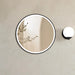 Porter Black Round Backlit LED Wall Mirror