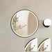 Porter Black Round Backlit LED Wall Mirror