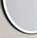 Porter Black Round Backlit LED Wall Mirror