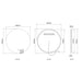 Porter Round Frameless Backlit LED Wall Mirror