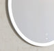 Porter White Round Backlit LED Wall Mirror