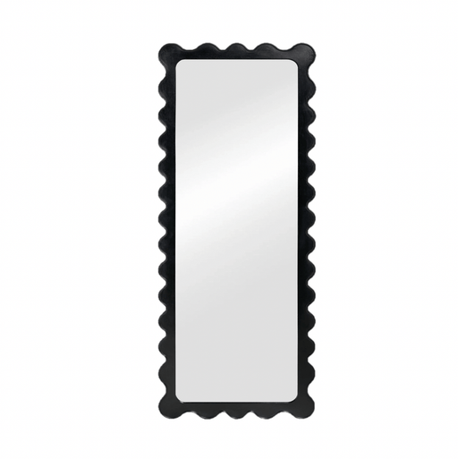 Renee Wavy Black Full Length Mirror