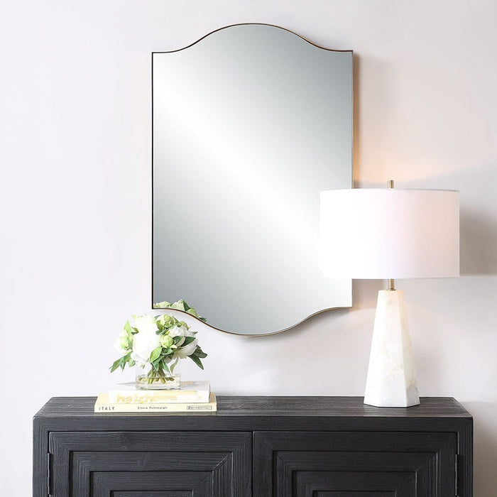 Rosalie Gold Arched Mirror