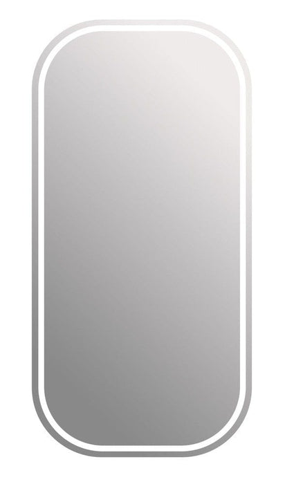 Sandra Rectangle LED Frontlit Bathroom Mirror with Optional Frame Colours