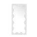 Savanna White Wavy Shaped Full Length Mirror