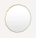 Shelby Gold Round Wall Mirror Small: 70cm x 70cm