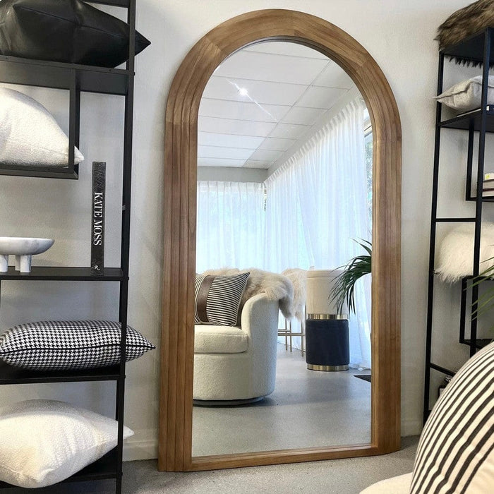 Simone Natural Arched Wall Mirror