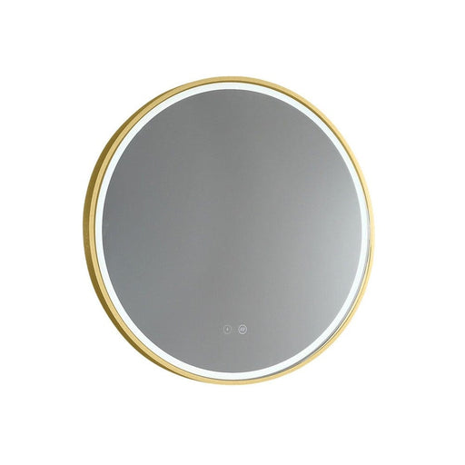 Sphere Gold Round Frontlit LED Bathroom Mirror