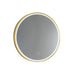 Sphere Gold Round Frontlit LED Bathroom Mirror