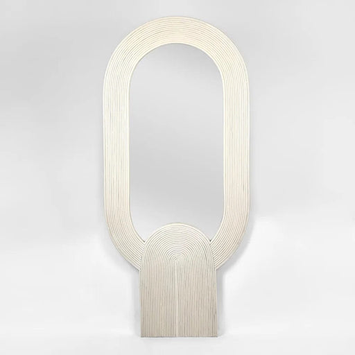 Ulysses Light Grey Floor Mirror