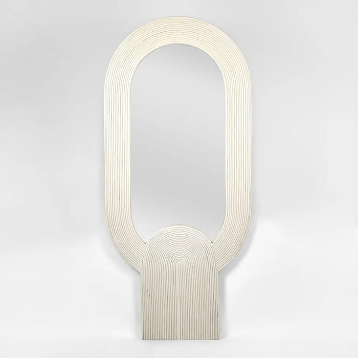 Ulysses Light Grey Floor Mirror