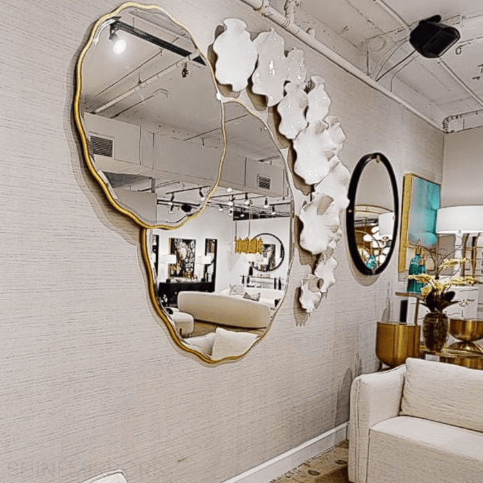 Uttermost Aneta Round Gold Large Wall Mirror