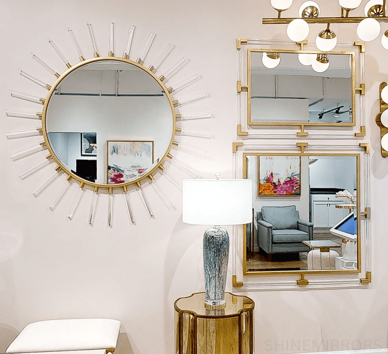 Uttermost Balkan Square Gold Wall Mirror