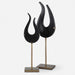 Uttermost Black Flame, Sculptures - Set of 2