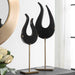 Uttermost Black Flame, Sculptures - Set of 2