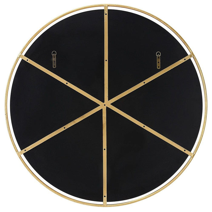 Uttermost Canillo Round Gold Wall Mirror