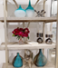 Uttermost Carla Teal White Vases Set of 2