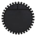 Uttermost Cyra Black Round Wall Mirror