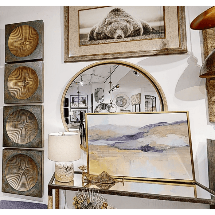 Uttermost Folded Hills Framed Canvas