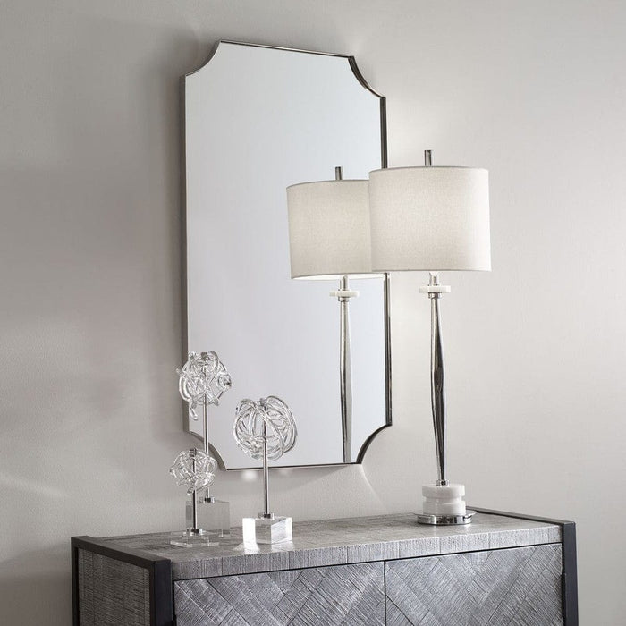 Uttermost Lennox Nickel Wall Mirror