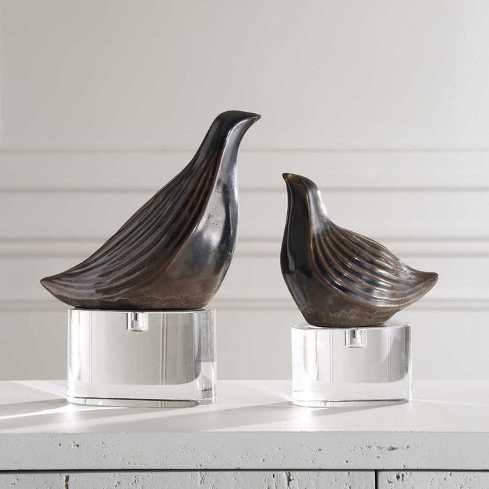 Uttermost Nesting Bird Sculptures - Set of 2