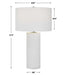 Uttermost Patchwork White Table Lamp