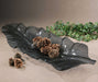 Uttermost Smoked Leaf Glass Tray