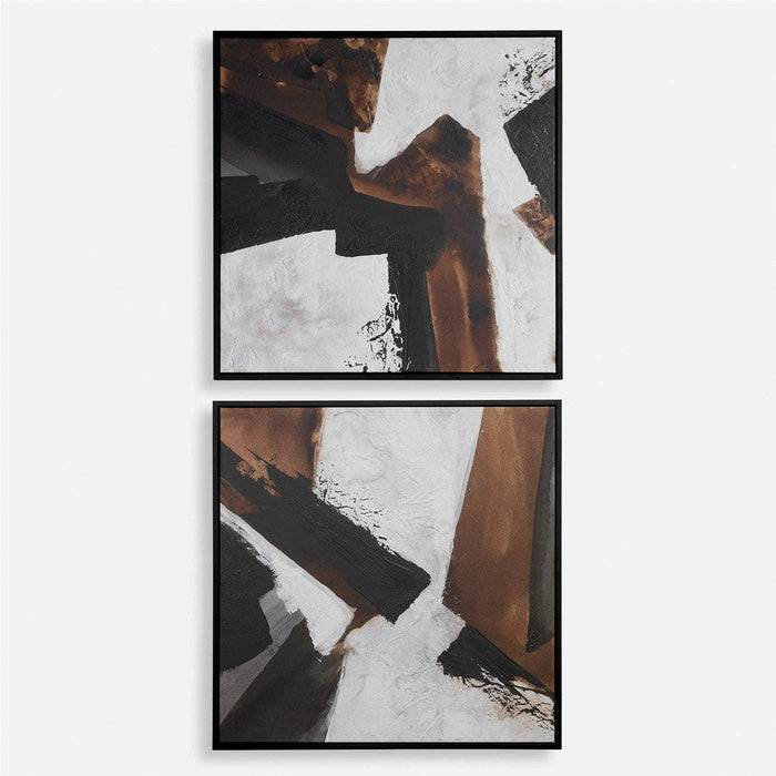 Uttermost Tactile Inspiration Framed Canvases - Set of 2