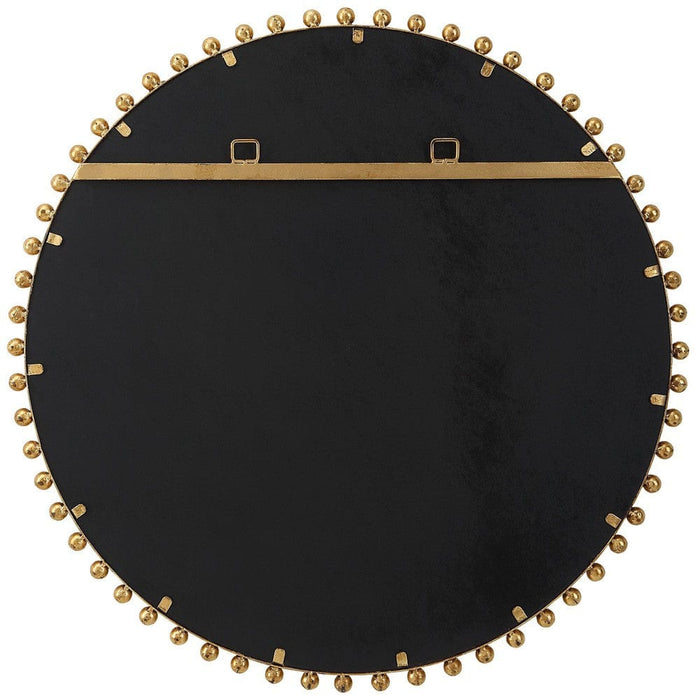 Uttermost Taza Gold Round Wall Mirror