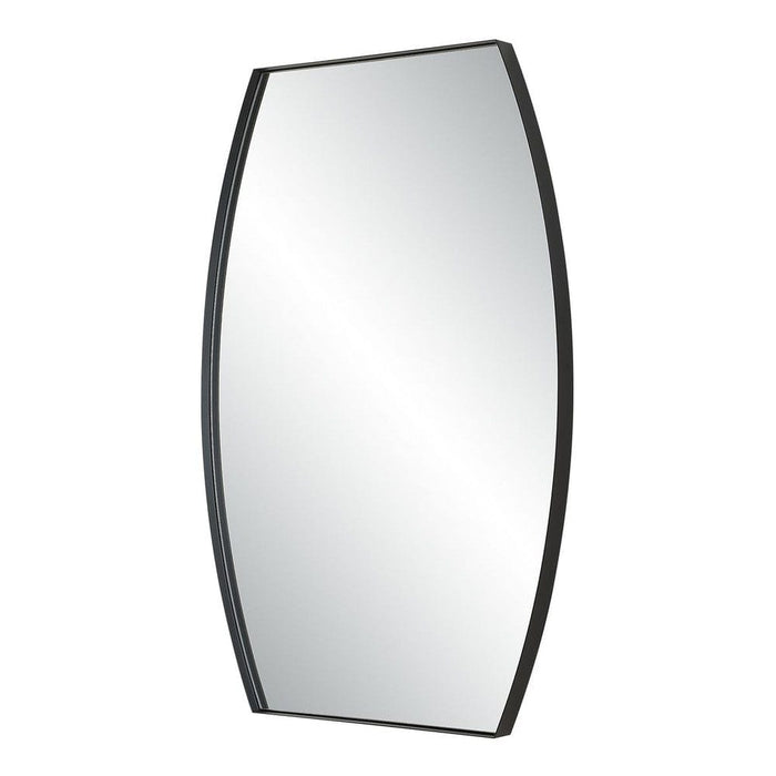 Valencia Curved Black Wall Mirror