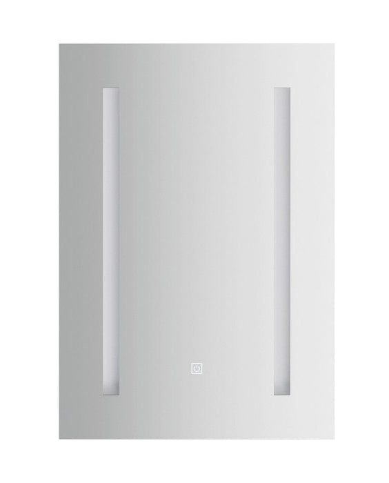 Valerio White Single-Door LED Bathroom Wall Cabinet Mirror