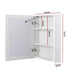 Valerio White Single-Door LED Bathroom Wall Cabinet Mirror