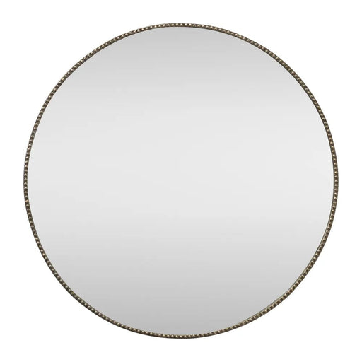 Veronica Round Wall Mirror - Antique Silver