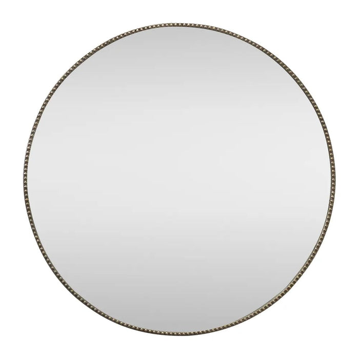 Veronica Round Wall Mirror - Antique Silver