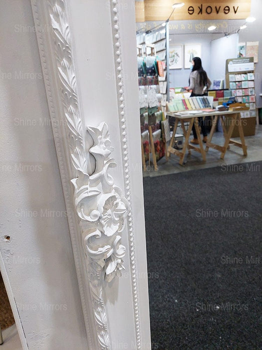Aletha Leaner White Mirror - SHINE MIRRORS AUSTRALIA
