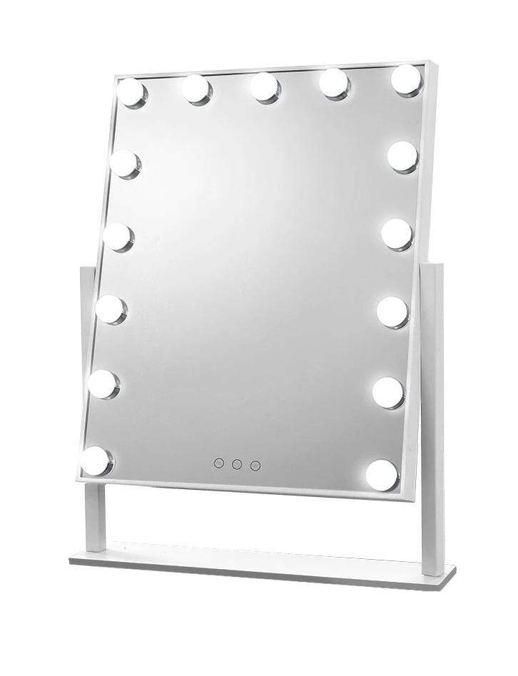 Vanity mirror store with lights black