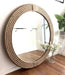 Delmar Natural Round Wall Mirror - SHINE MIRRORS AUSTRALIA