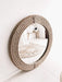 Delmar Natural Round Wall Mirror - SHINE MIRRORS AUSTRALIA