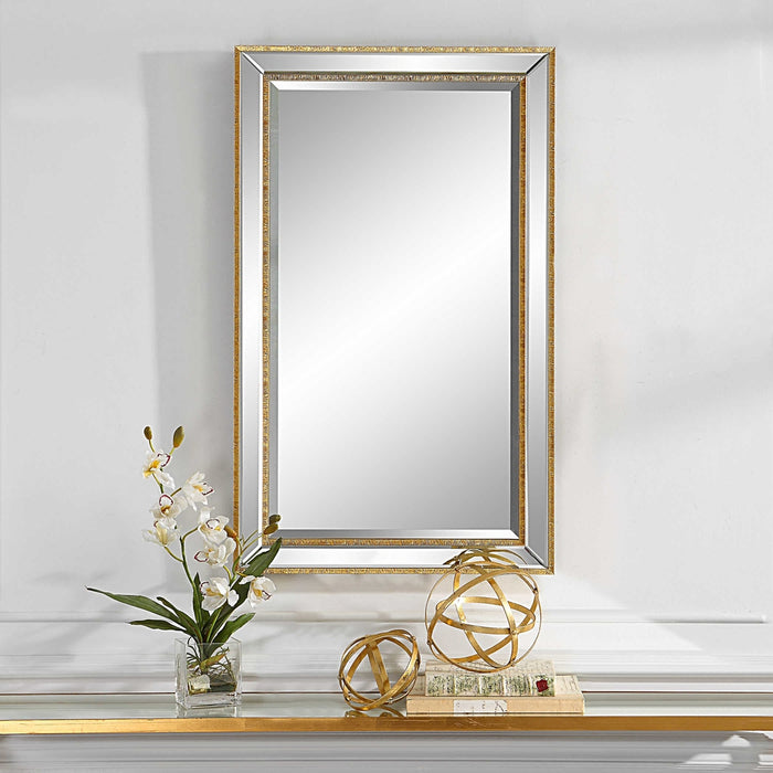 Dimitri Gold Wall Mirror - SHINE MIRRORS AUSTRALIA