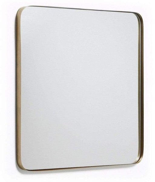 Draco Square Gold Wall Mirror - SHINE MIRRORS AUSTRALIA