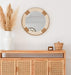 Dune White Round Wall Mirror - SHINE MIRRORS AUSTRALIA