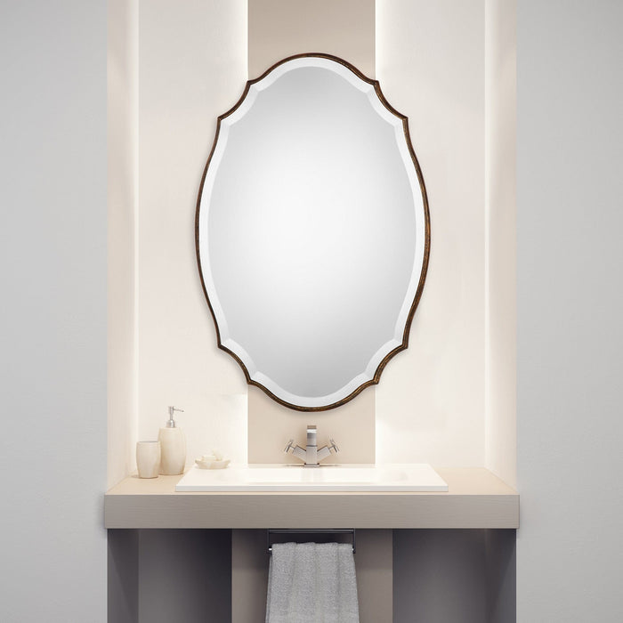 Elena Oval Bronze Wall Mirror - SHINE MIRRORS AUSTRALIA