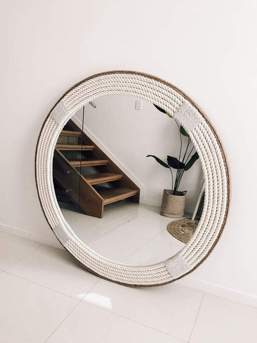 Hula Grey Round Wall Mirror - SHINE MIRRORS AUSTRALIA