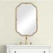 Iris Antiqued Gold Wall Mirror - SHINE MIRRORS AUSTRALIA