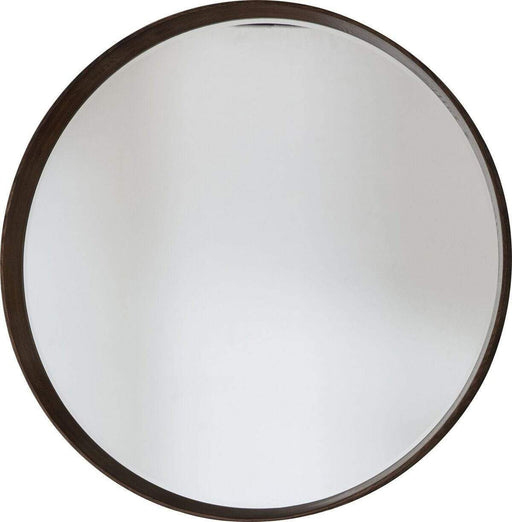 Karina Round Walnut Wall Mirror - SHINE MIRRORS AUSTRALIA